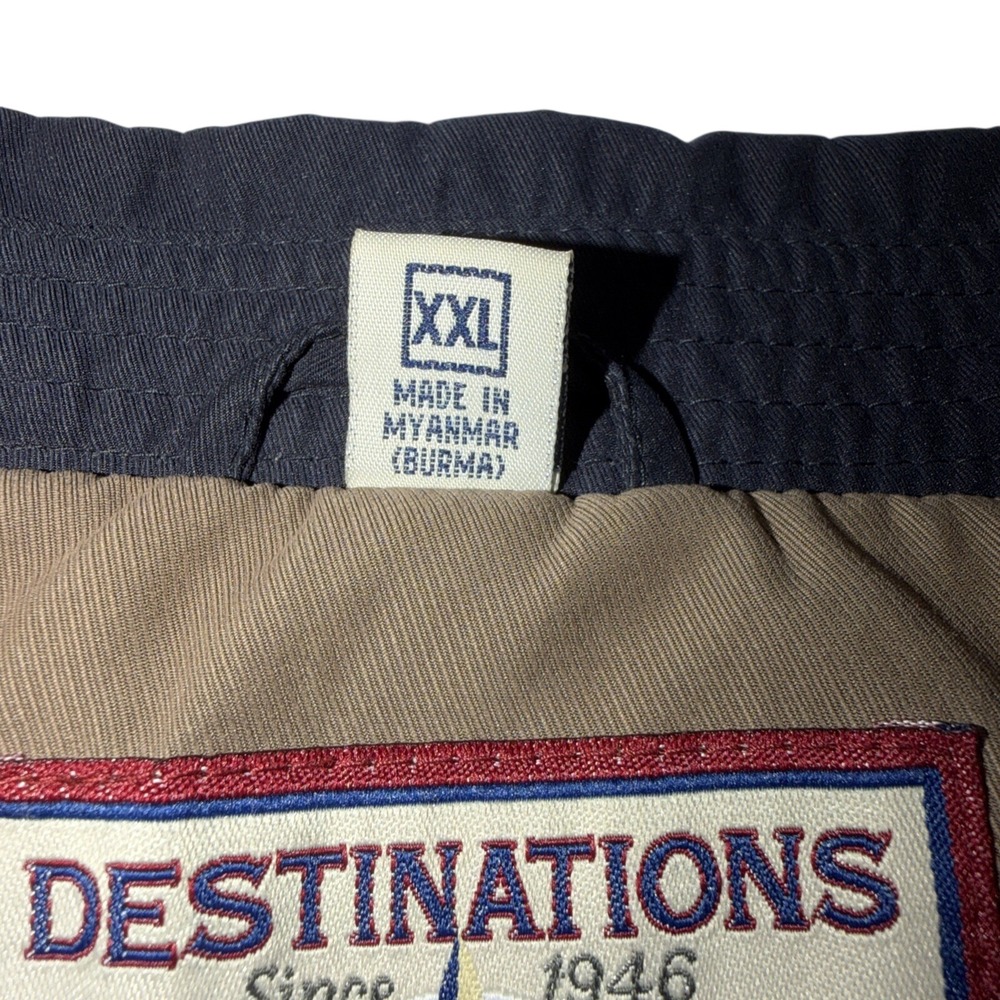 ESPN Destinations Jacket Full-Zip Logo Blue Men's Size XXL VTG - Picture 3 of 9